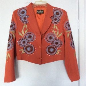 Manuel  Collection Rhinestone Jacket
